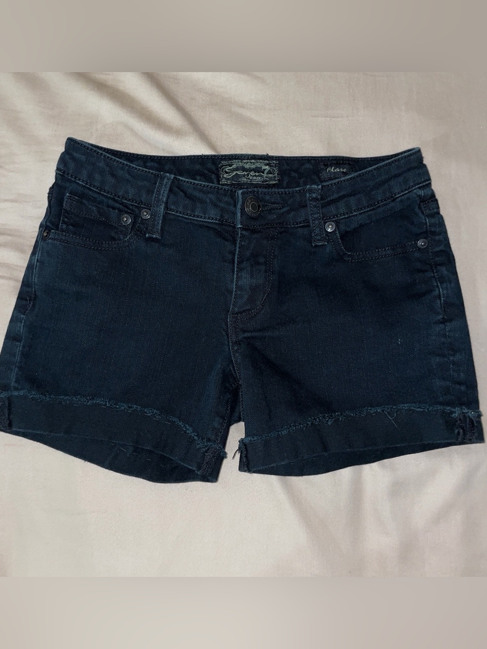 Seven7 Black Denim Shorts Size 27